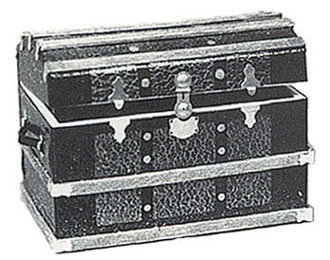 Dollhouse Miniature Barrel Top Trunk Kit